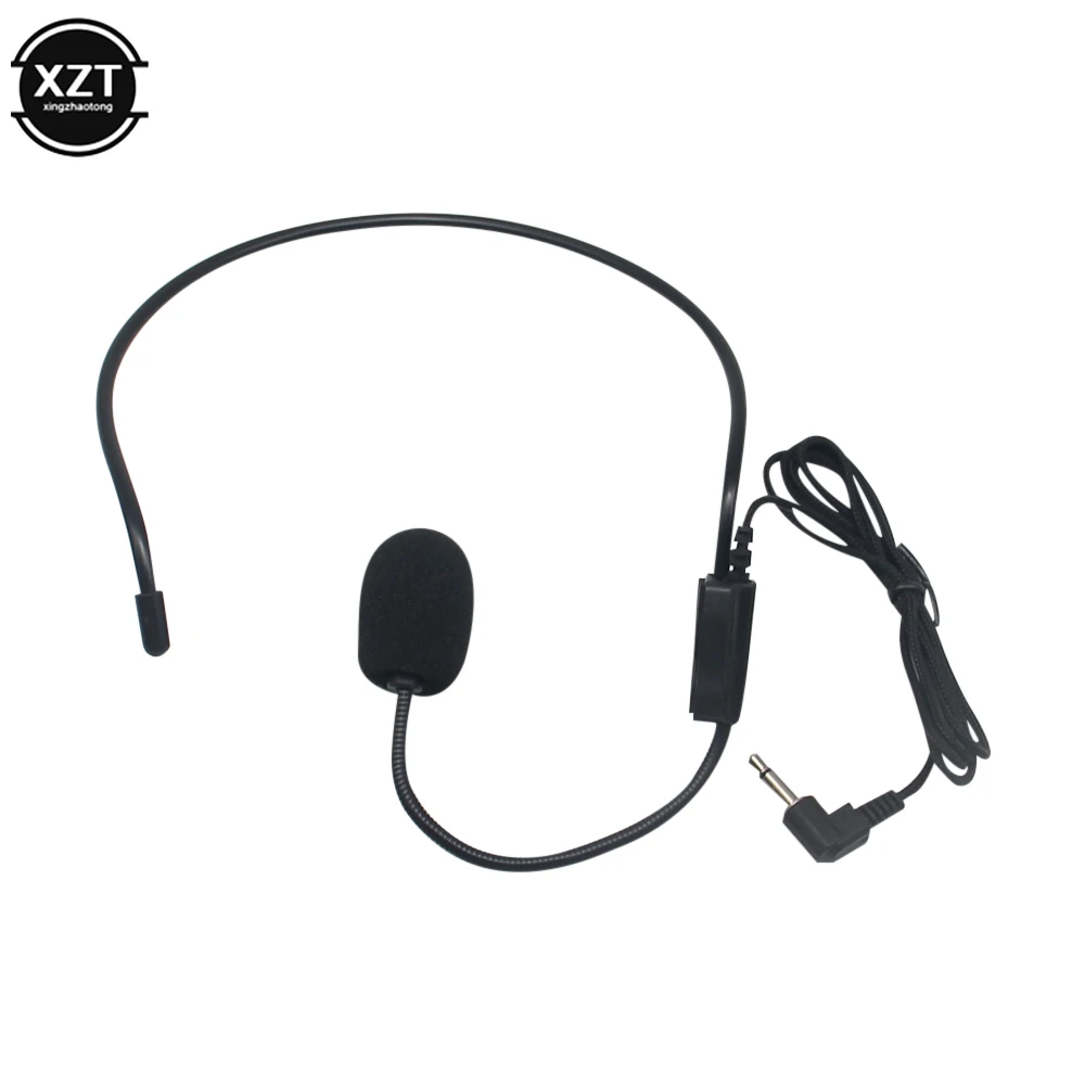 Усилитель голоса портативный 3,5 мм проводной микрофон гарнитура Студия конференций руководство речи динамик стенд наушники высокое качество