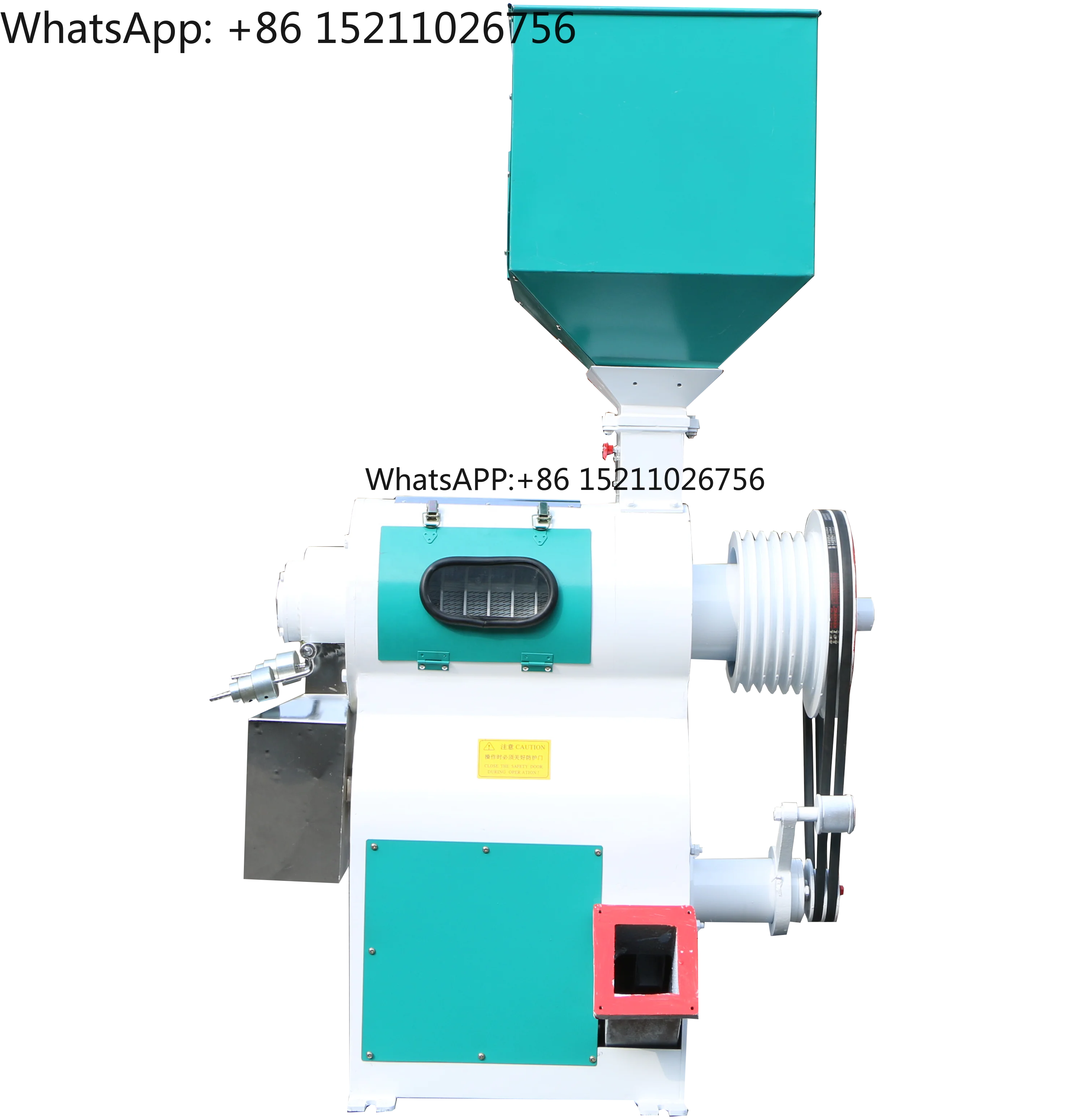 Output 1-1.5T/H TQN128 Rice Whitener with Emery or Iron Roller for Rice Milling Plant