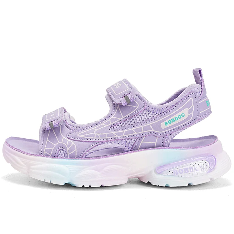

Children Girls Sandals Summer Shoes Flats Kids Sandalias Size 28-37#Pink,Purple,Bowtie,lightweight Sole Non-slip