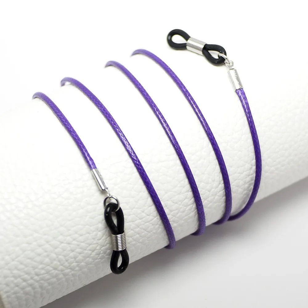 

6pcs Eyeglass Chain,Soft Rope Spectacle Chain,Deep Purple Rope Spectacle Strap,Handmade Eyewear Chain,Sunglass Lanyard Chain