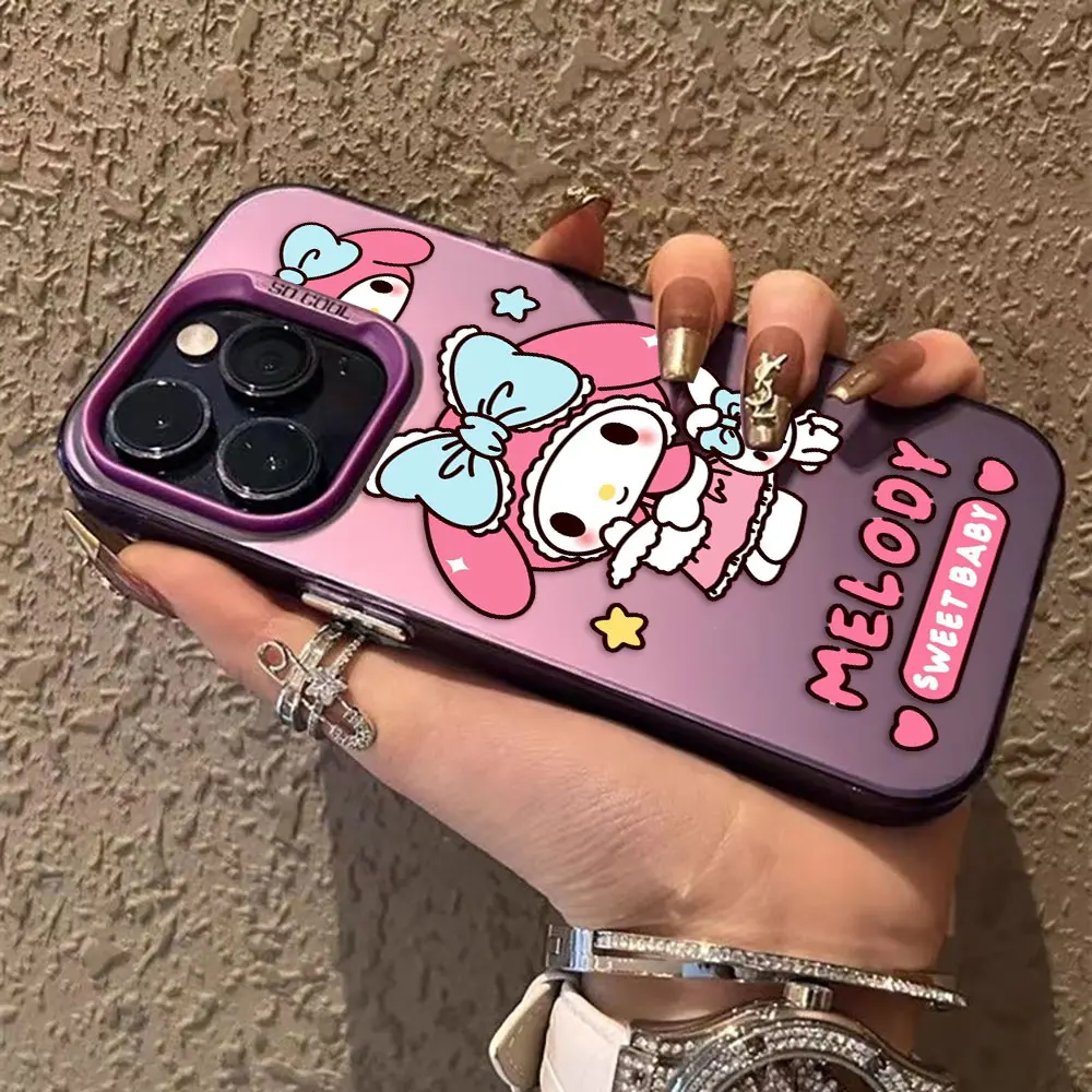 Cute Pink Cat My Melody Cover Phone Case For OPPO REALME 13 12 11 10 9 9I 8 8IC65 C63 C53 C35 C33 C31 C21Y 5G Hard Case Funda