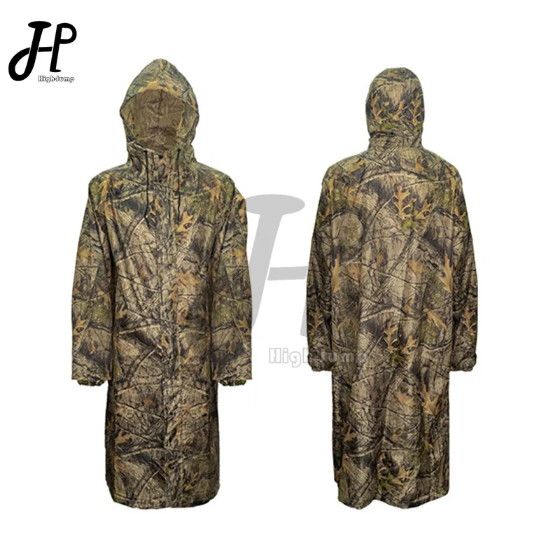 Long Sleeve Waterproof Raincoats Breathable Military Camouflage Motorcycle Poncho Tactical Camping Hiking Hunting Gear Rainwear