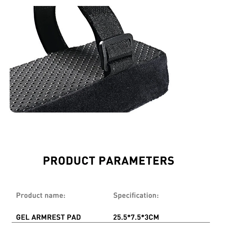 Ergonomische Armlehnenpolster – Bürostuhl-Armlehnenbezugskissen – Ellenbogenstützkissen für Computer, Gaming und Schreibtischstühle (Set mit – Detail 5