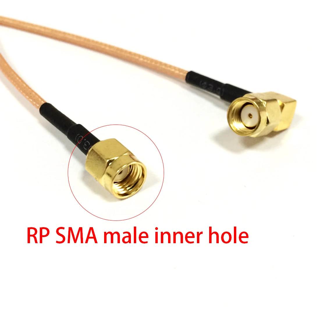 

New RP-SMA Plug Switch RP-SMA Plug Right Angle Convertor RG316 Cable Adapter 15CM 6" for Wireless Antenna