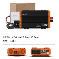 FCHAO Pure Sine Wave Inverter 3000W 12V 24V 48V to 220V 230Vac Power Inverter Car Home Camping RV not contain Remote control Kit