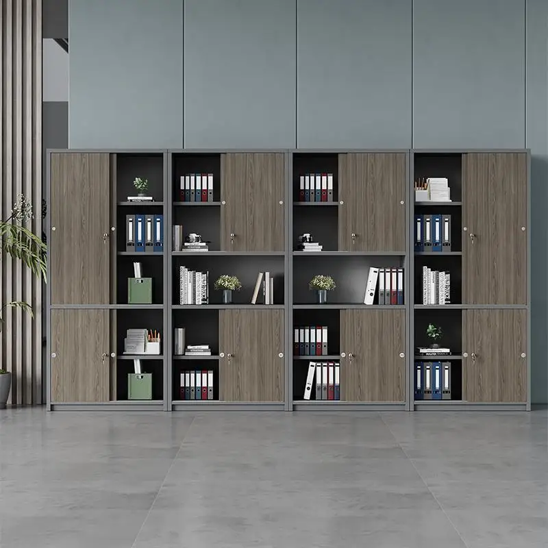 File cabinets, data cabinets, lockers, filing cabinets, wooden floor-to-ceiling sliding door cabinets with locks, office books