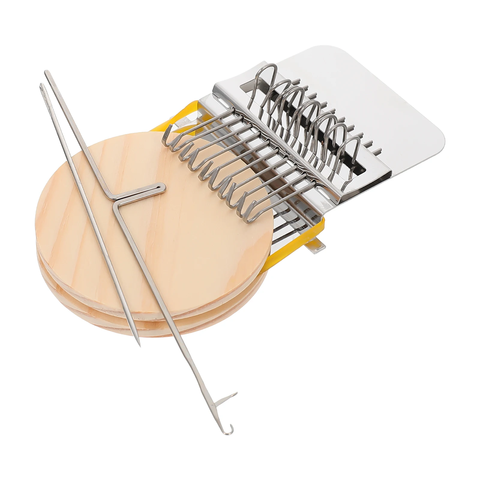 

1 set Wooden Hand Knitting Loom Machine Tools for Kids DIY Craft Weaving Projects Scarf Hat Placemat Toys Operated Handmade