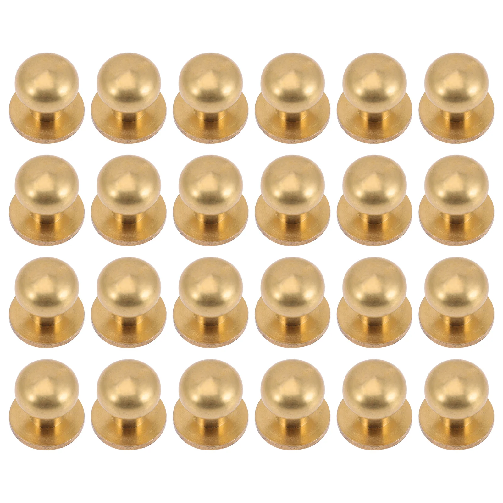 

24Sets Round Alloy Drawer Knobs Heavy Duty Stainless Steel Cabinet Pulls for Kitchen Cupboard Wardrobe Smooth Edges Safe