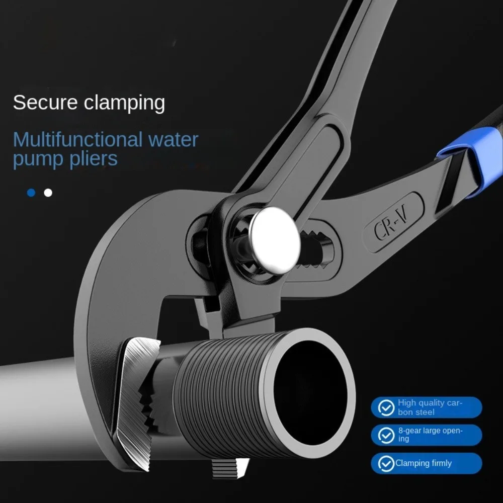 

Universal 7/10/12 in Water Pump Pliers Large Opening Quick-release Plumbing Pliers Adjustable Comfort Grip Pipe Pliers Plumber