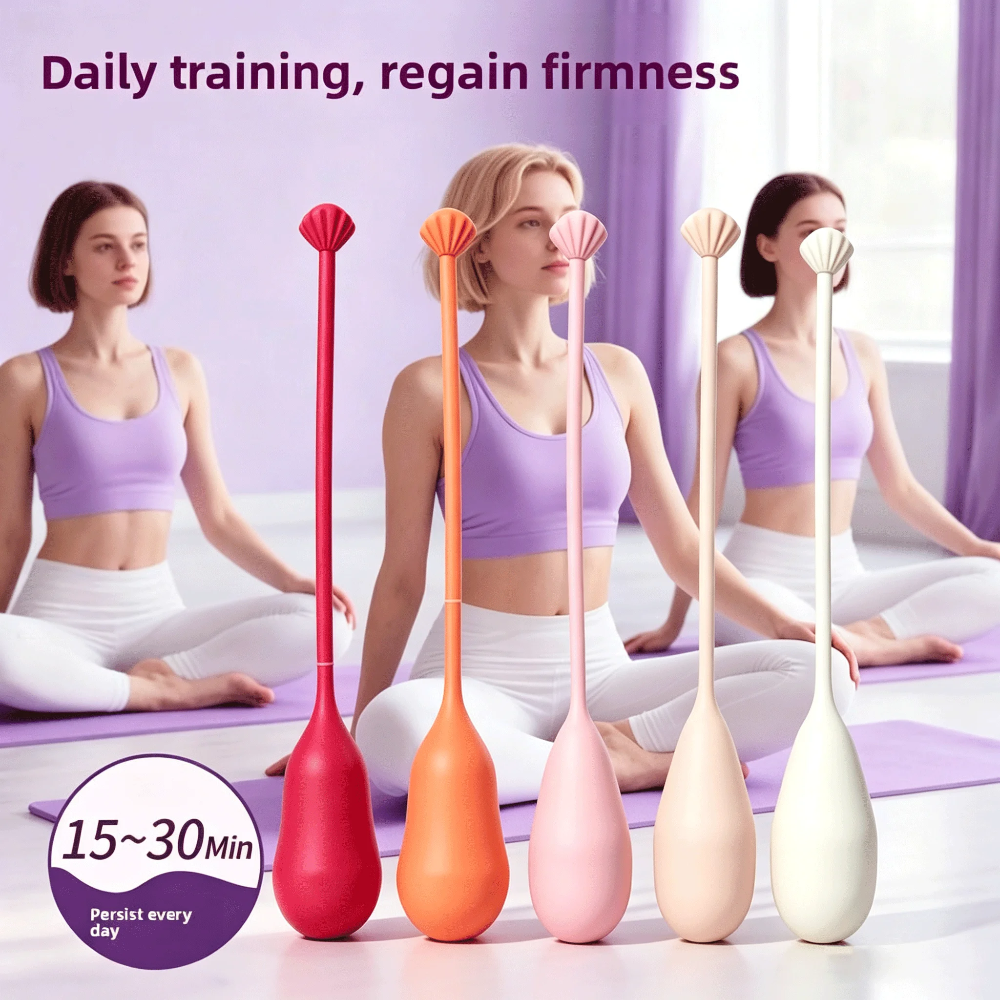 Silicone Kegel Pelvic Floor Muscle Training Ball Set 5-piece set