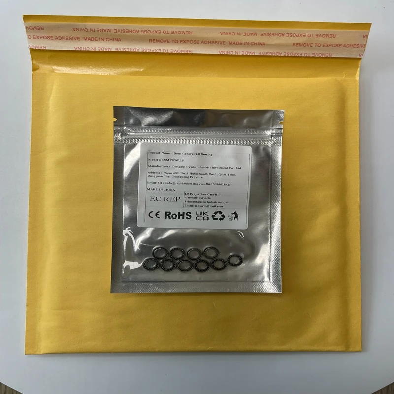

10PCS SMR95W2.5 5x9x2.5 mm Bearing Custom Size SMR95ZZ Stainless Steel Ball Bearing