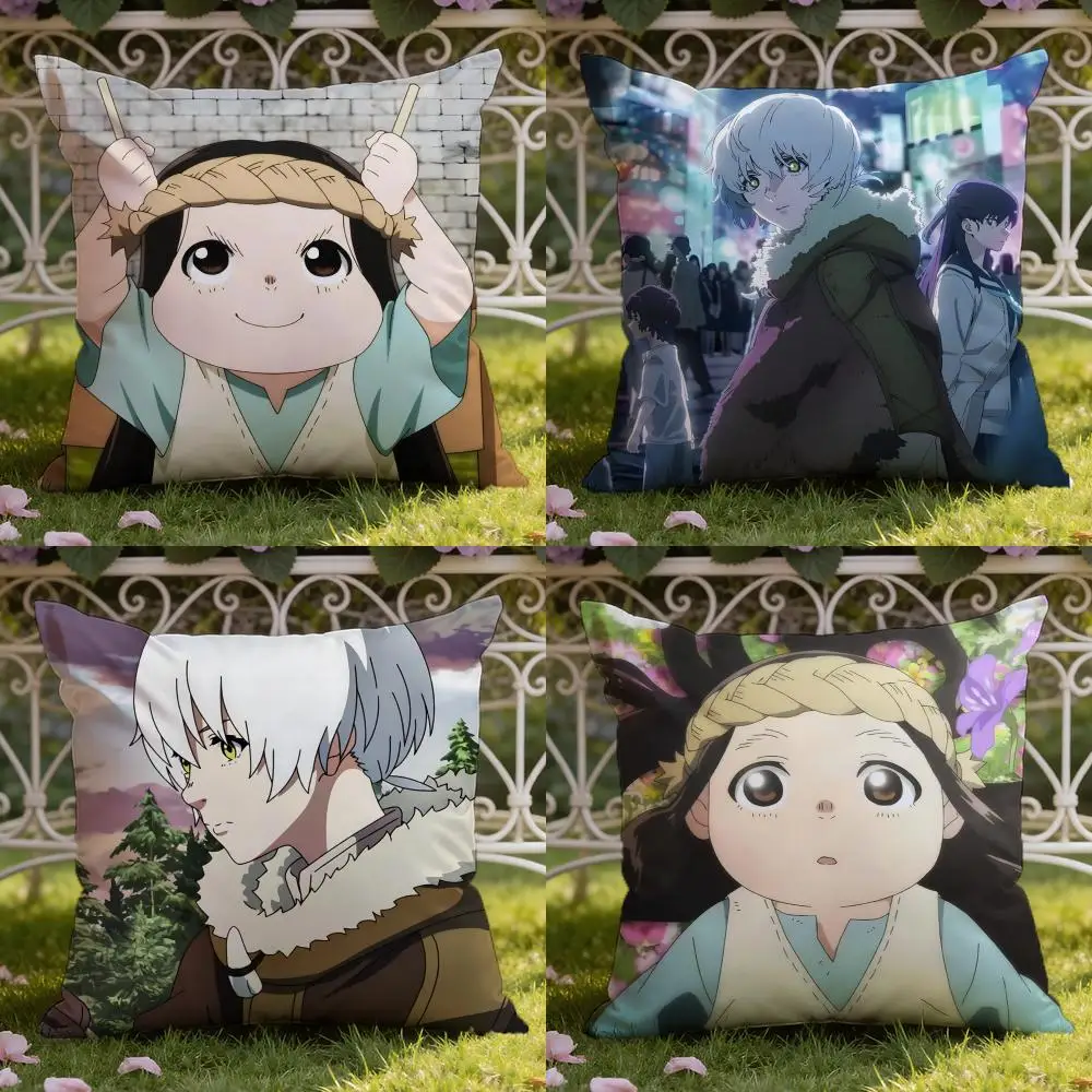 Funda de cojín Anime T-To Your Eternity S-Season 3, funda de almohada de doble escena para hogar y coche: Reversible para una comodidad superior