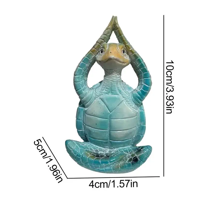 Żółwiem morskim posąg z żywicy żółwia ogrodowego żółwiem morskim figurka joga figurka ogrodowa medytacja żółwiem morskim dekoracja posąg żółwia