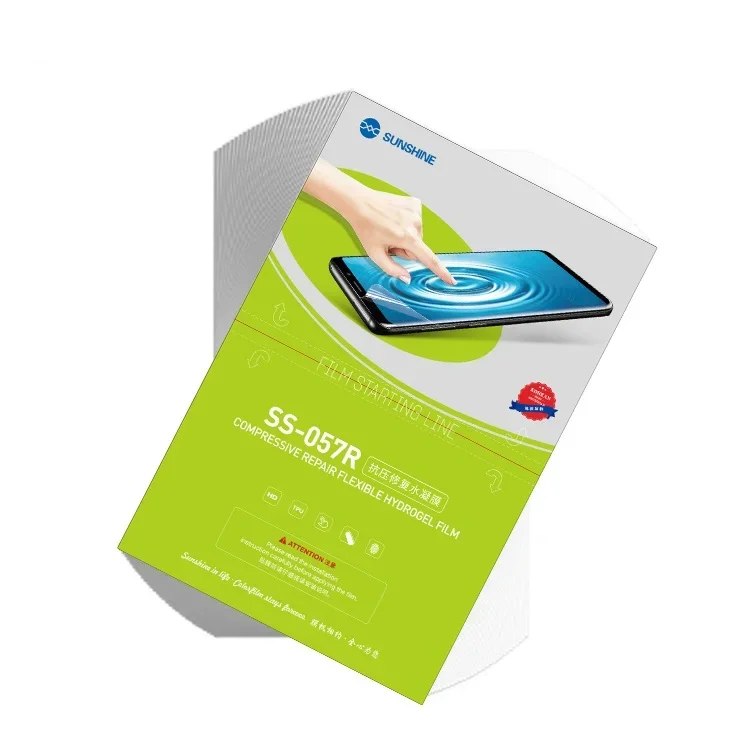 أشعة الشمس SS-057R حامي فيلم حافة منحنية واقي للشاشة هيدروجيل فيلم مقاومة للضغط إصلاح المستوردة فيلم هيدروليكي