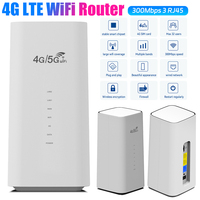4G LTE WiFi Router 300Mbps CPE 4G WiFi Router 3 RJ45 with SIM Card Slot Wide Coverage Internal Antenna for Home Office Network
