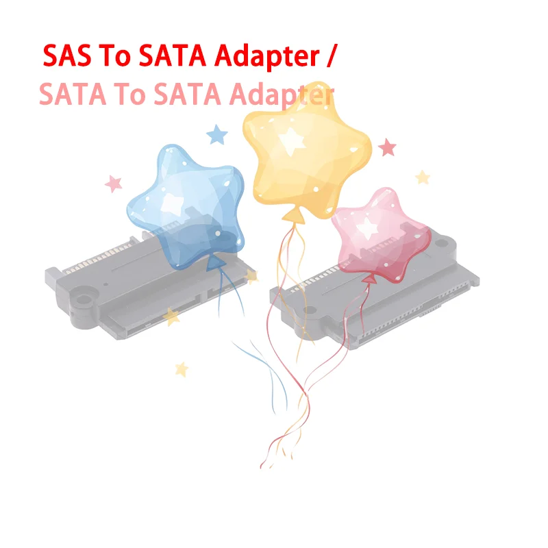 1Pc SFF-8482 SAS To SATA 180 Degree Angle Adapter Converter Straight Head SATA To SATA Converter