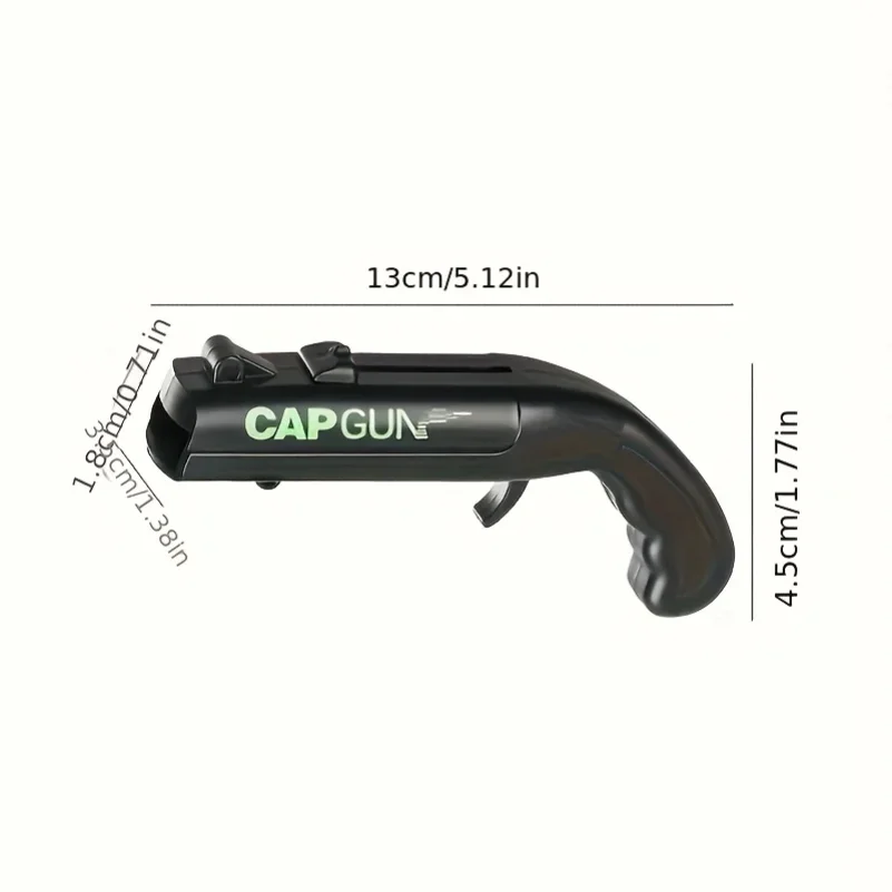 

1pc Funny Cap Gun Bottle Opener, Perfect for Home Bars, Parties & Wedding Gifts, Cap Gun For Men, Beer Bottle Opener