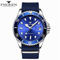 BINBOND 9001 Luxury Brand Classic Water Ghost Series Men 'S Automatic Mechanical Calendar Watch Strap Waterproof Male Wristwatch