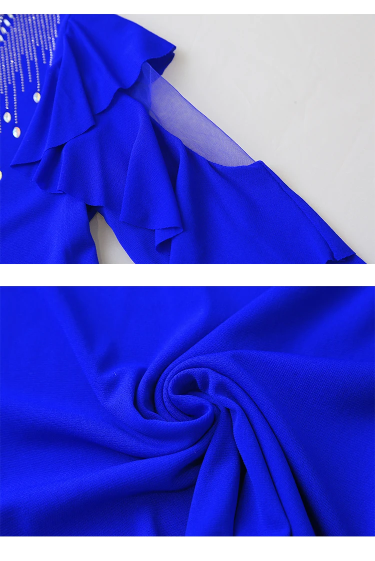 2025 Autumn New Original Heavy Industry Diamond Women's T-Shirt Inlaid Double layer Long Sleeve Ruffles Mesh Tops