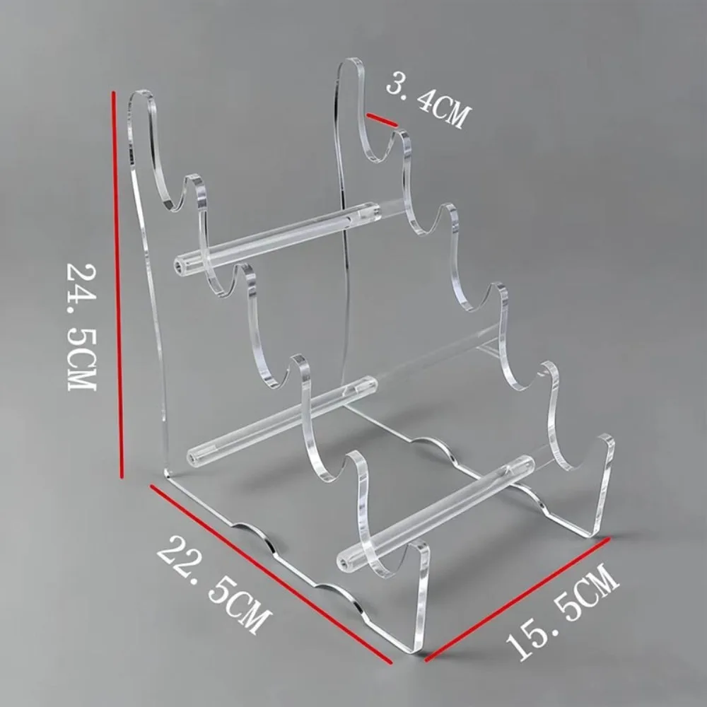 Acrylic Material Desktop Storage Rack Organizer Function Transparent Bamboo Flute Stand Universal Display Function Display Rack