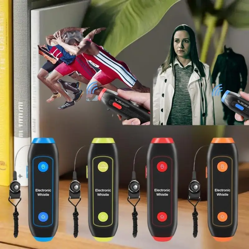 صافرة إلكترونية عالية الأداء مع حبل ومصباح SOS لمدربي الرياضيات #6
