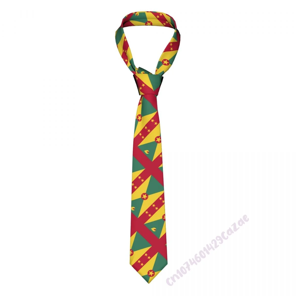 Grenada Flag Neck Ties For Men Women Casual Plaid Tie Suits Slim Wedding Party Necktie Gravatas For Gift Proud