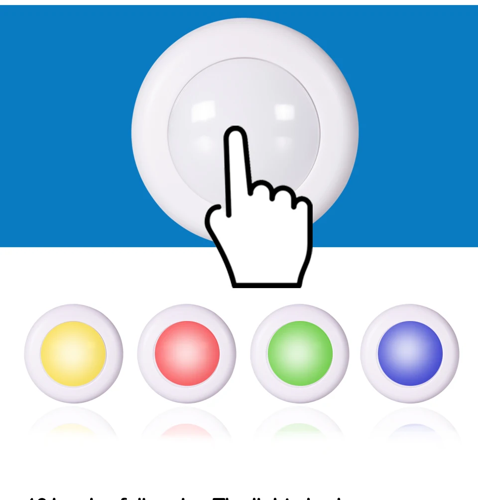 Selling LED Cabinet Light RGB Puck Lights Remote Controller Dimmable Under Shelf Kitchen Counter Lighting Decoration Night Lamps