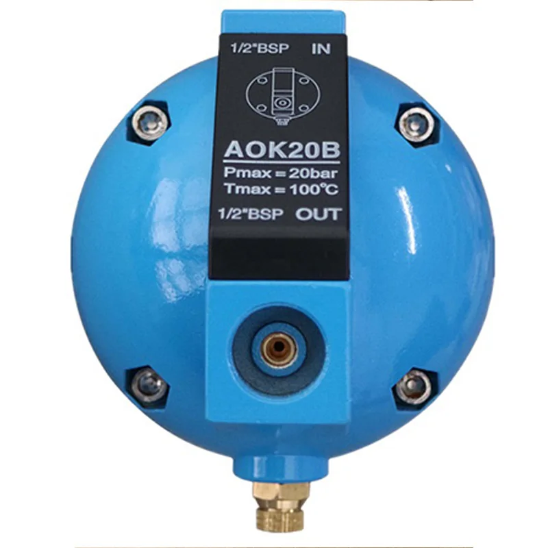 ABZV-AOK20B 自動ドレンフィルター エアコンプレッサー 自動ドレンバルブ ボールドレンバルブ