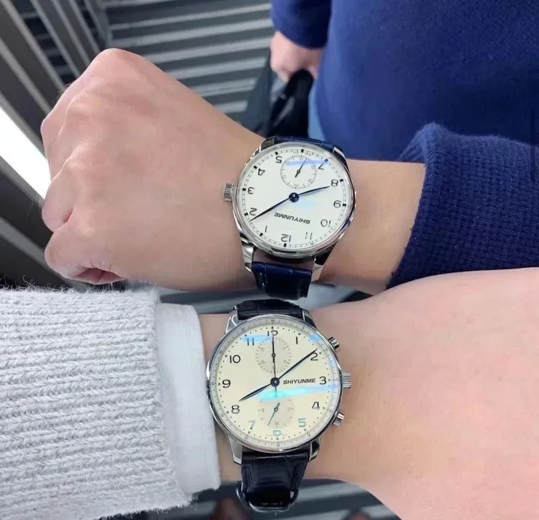 A333 Магазин Часы унисекс Виноградный хронограф Автоматические механические многофункциональные часы с циферблатом из нержавеющей стали