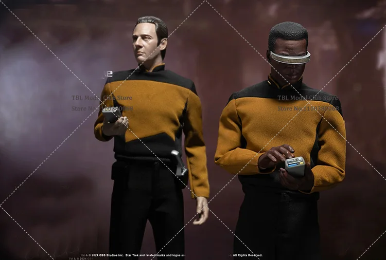 In Stock Original 1/6 Scale Male Soldier Commander Blind Geordi Special Edition Full Set 12inch Movable Action Figure Doll