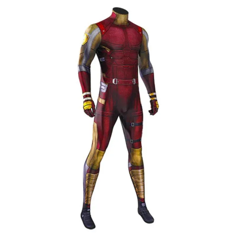 

25COSDaredevil Cosplay Matt Murdock Jumpsuit Costume Stretchy Bodysuit Halloween Carnival Party Role Play Suit Men Kid Outfit