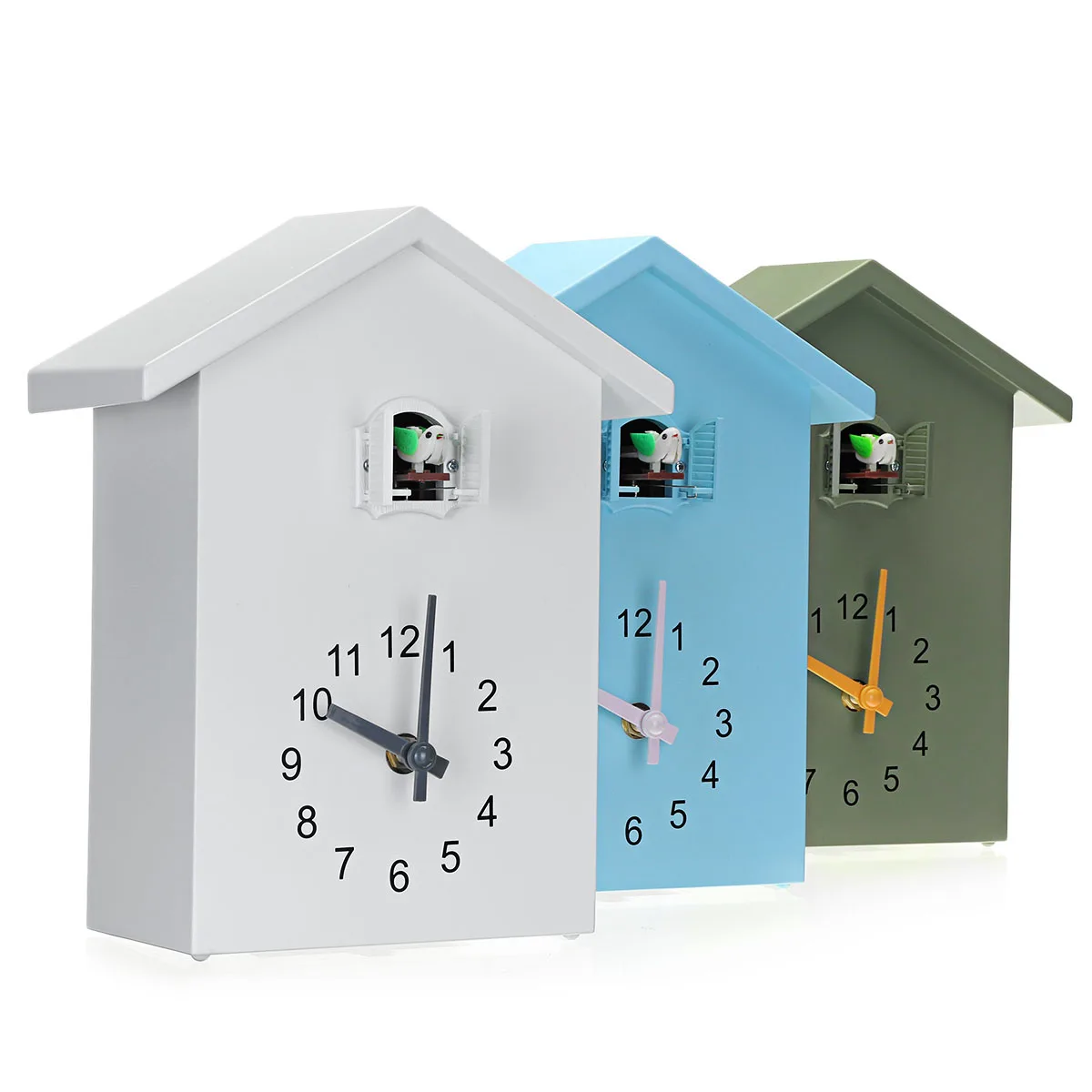 

3 Colors Cuckoo Quartz Wall Clock Modern Bird Home Living Room Hanging Watch Horologe Clocks Timer Office Home Decoration Gifts
