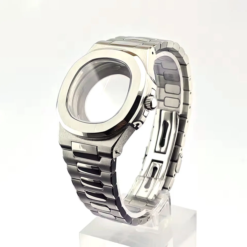 

43.3mm Fit For Nautilus Series Watches NH35 Watch Case for NH35 NH36 Movement 10BAR Waterproof 316L MOD Accessories