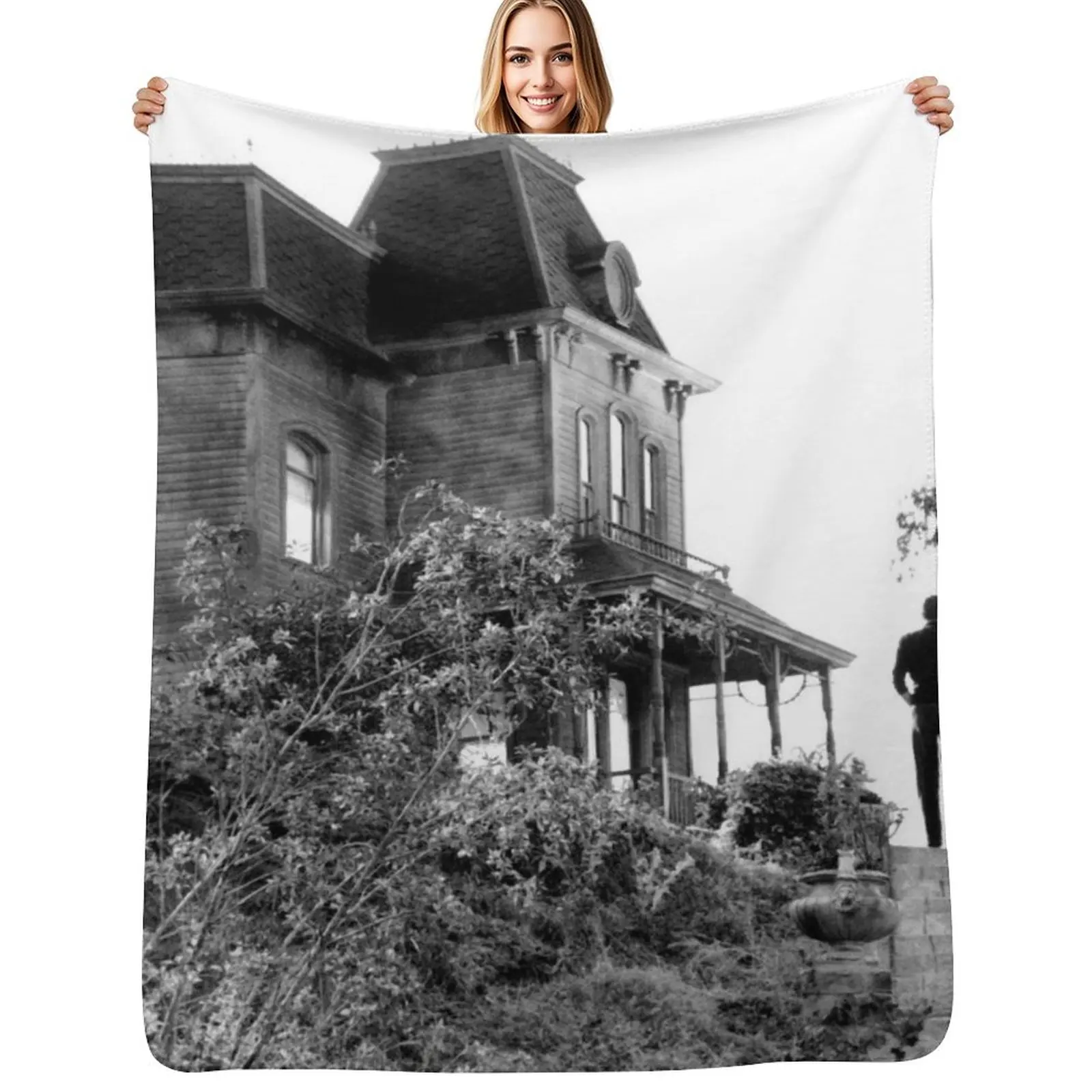 Psycho House Norman Bates Throw Blanket Warm Throw Blanket Gift for Anniversary