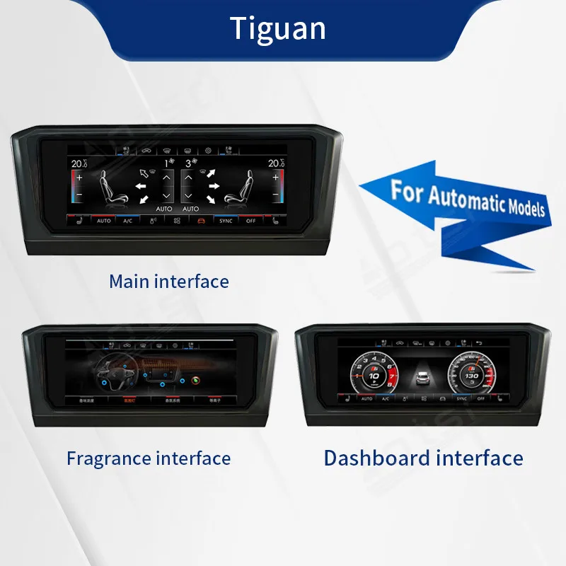 AC Panel For Volkswagen Golf 7 Bora Magotan Passat Sagitar Tiguan Voice Control Air Conditioner Climate Control Touch Screen LCD