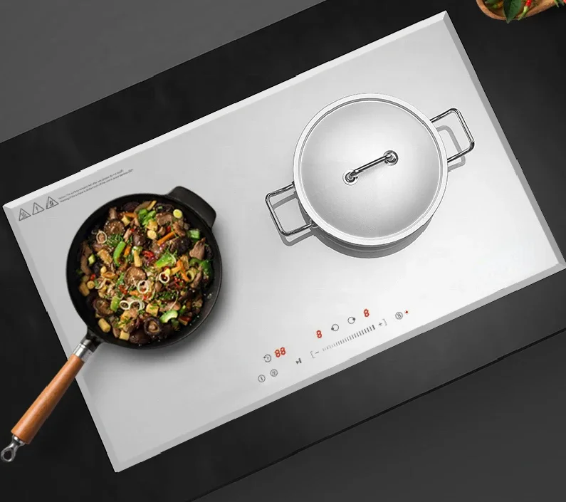 manufacturer energy saving ultra slim offer price double 2 induction magnetic cooker white induction cooktop cooker