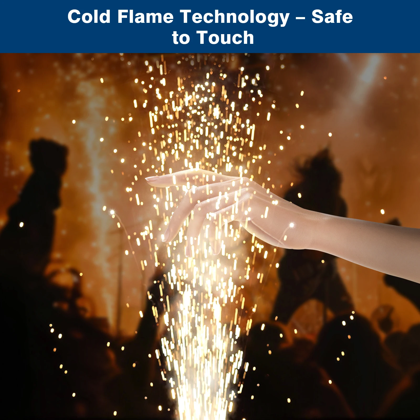 Fieryzeal 100g Cold Sparks Machine Fuel 2/4/8/10PCS Outdoor Compound Titanium Powder for DMX Stage Effect Machine Party Wedding