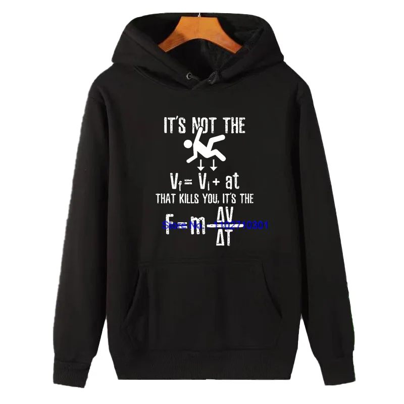 Fall Winter Hooded Sweatshirt Essentials Thick Sweater Hoodie - New in It's Not the Velocity That Kills You Sweatshirts