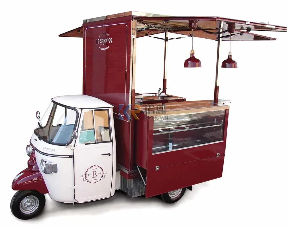 

Multi-function Coffee Carts Food Trailer Mobile Food Cart Ice Cream Mini Food Truck