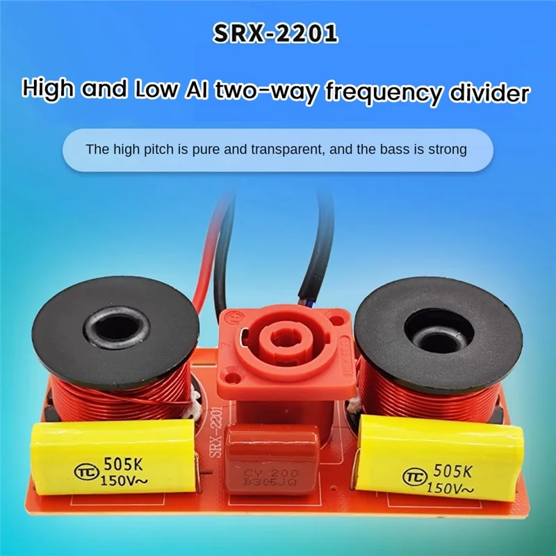 Sensitive 2 Way 300W Frequency Crossover Divider Divider Stereo Audio Filter For DIY High Fidelity Sound