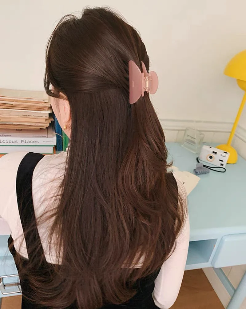 Elegante Haarklammer aus Acetat, mittlere Größe, süße Haarspange, Hai-Clip, Damen-Haarschmuck, Kopfbedeckung – Detail 17