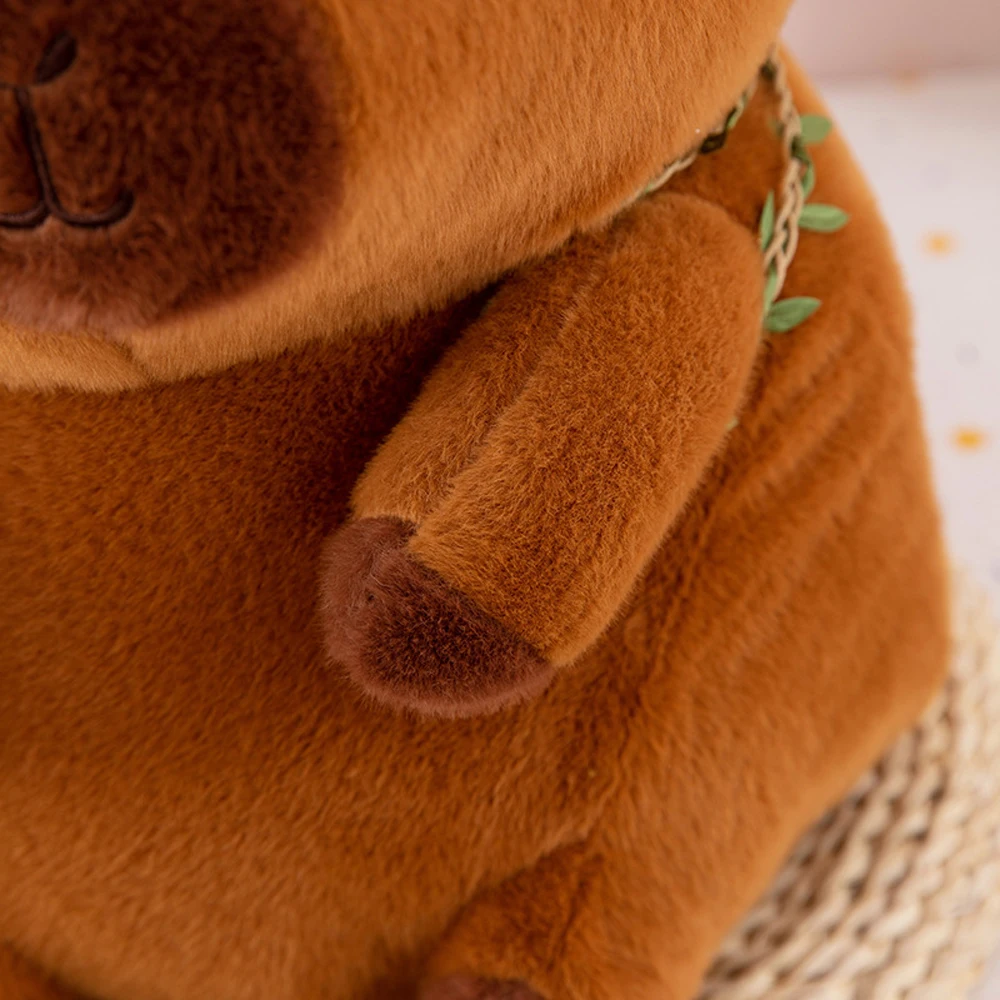 

Забавный насыщенный капибара, пушистый рюкзак с тыквой, капибара, хлопковая кукла, милая мягкая капибара, мягкая кукла, подарок друзьям