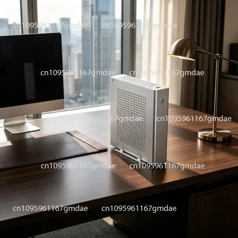 ITX all aluminum alloy chassis 17 * 17 main board G4 Mini-ITX industrial control machine ultra-thin chassis