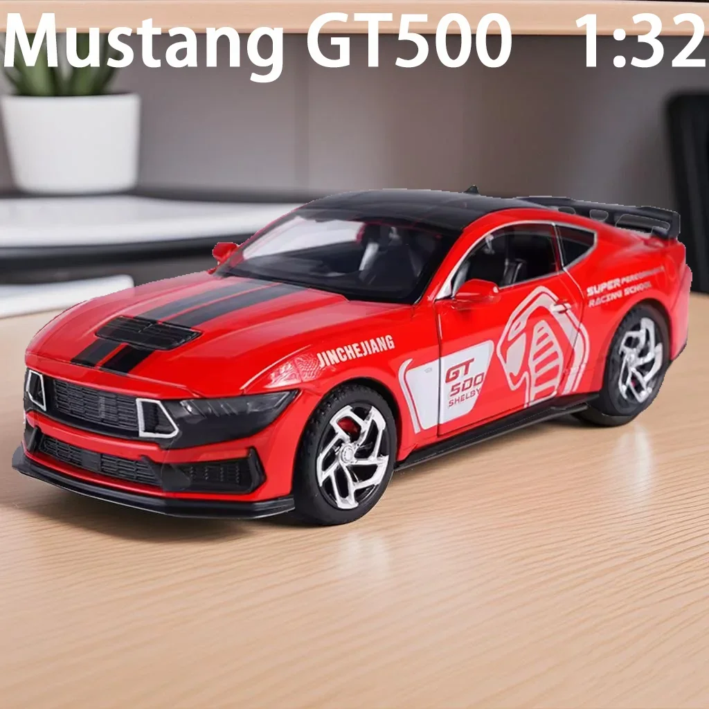 

GT500 Fast & Furious Alloy Car Model Diecasts With Sound and Light Vehicles Decoration Toys Adults Kids Gifts