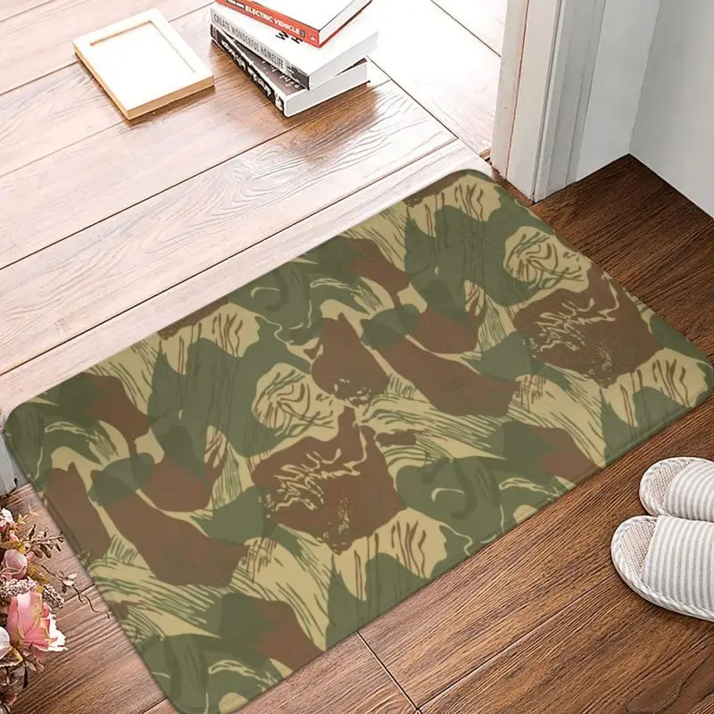 Custom Rhodesian Brushstroke Camo Doormat Anti-Slip  Welcome Kitchen Floor Door Mat Rhodesia War Toilet Living Room Carpet Rug