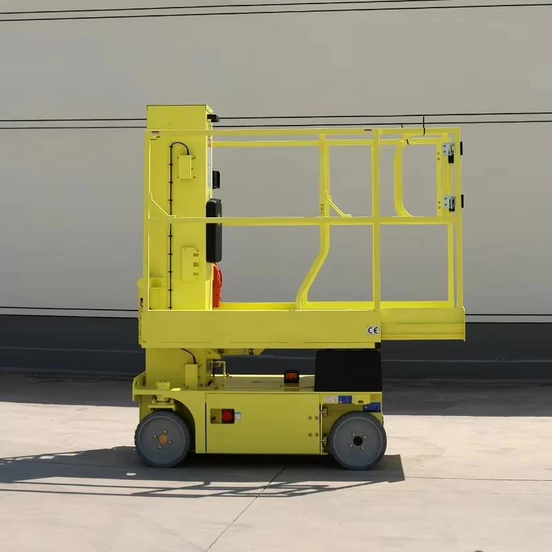 Warehouse outdoor, small telescopic fixed adjustable sleeve vertical mast lift