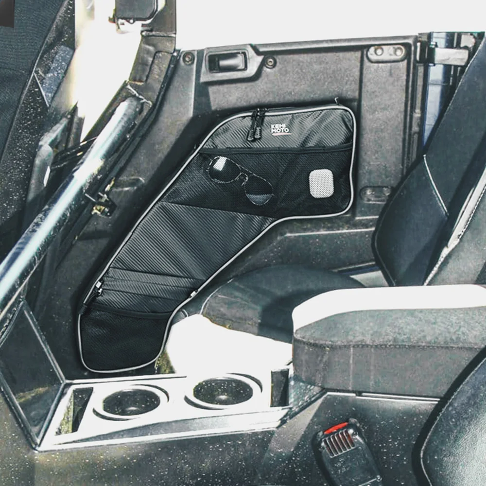 

KEMIMOTO UTV Rear Side Door Storage Bags Compatible with Polaris General 4 1000 /XP 4 1000 2017-2025 Rear Door Bag with Knee Pad