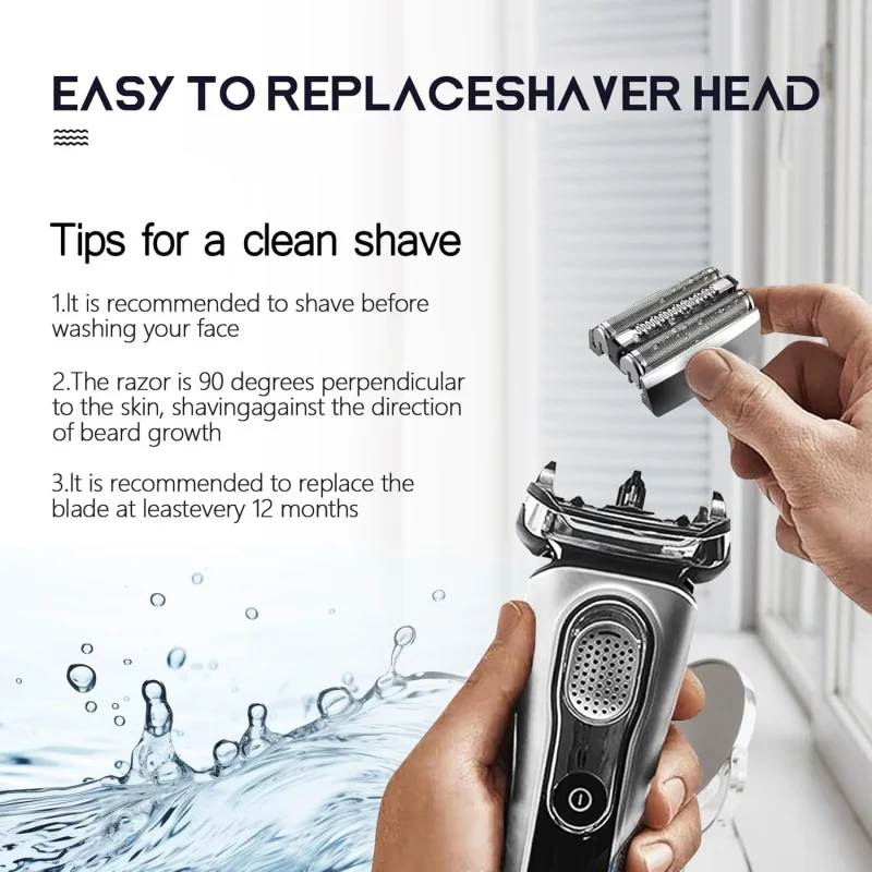 استبدال رأس ماكينة الحلاقة الكهربائية من السلسلة 8 83 متر لشفرات الحلاقة الكهربائية براون S8 موديل 8370Cc,8340S,8350S,8467 #3