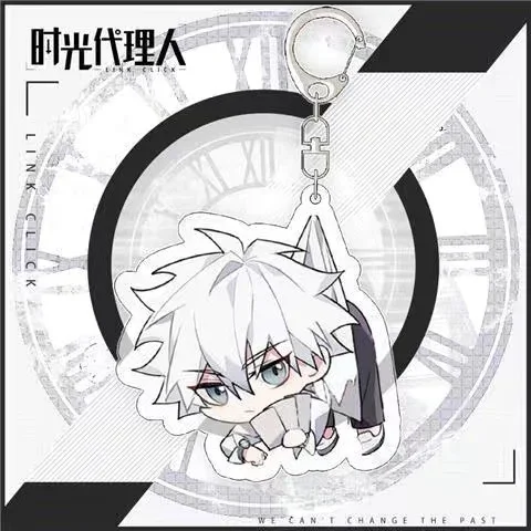 Anime Link Click Lucas Charles Jo Cosplay Backpack Pendant Double-sided Interlayer Keychain  Ambitus Gift