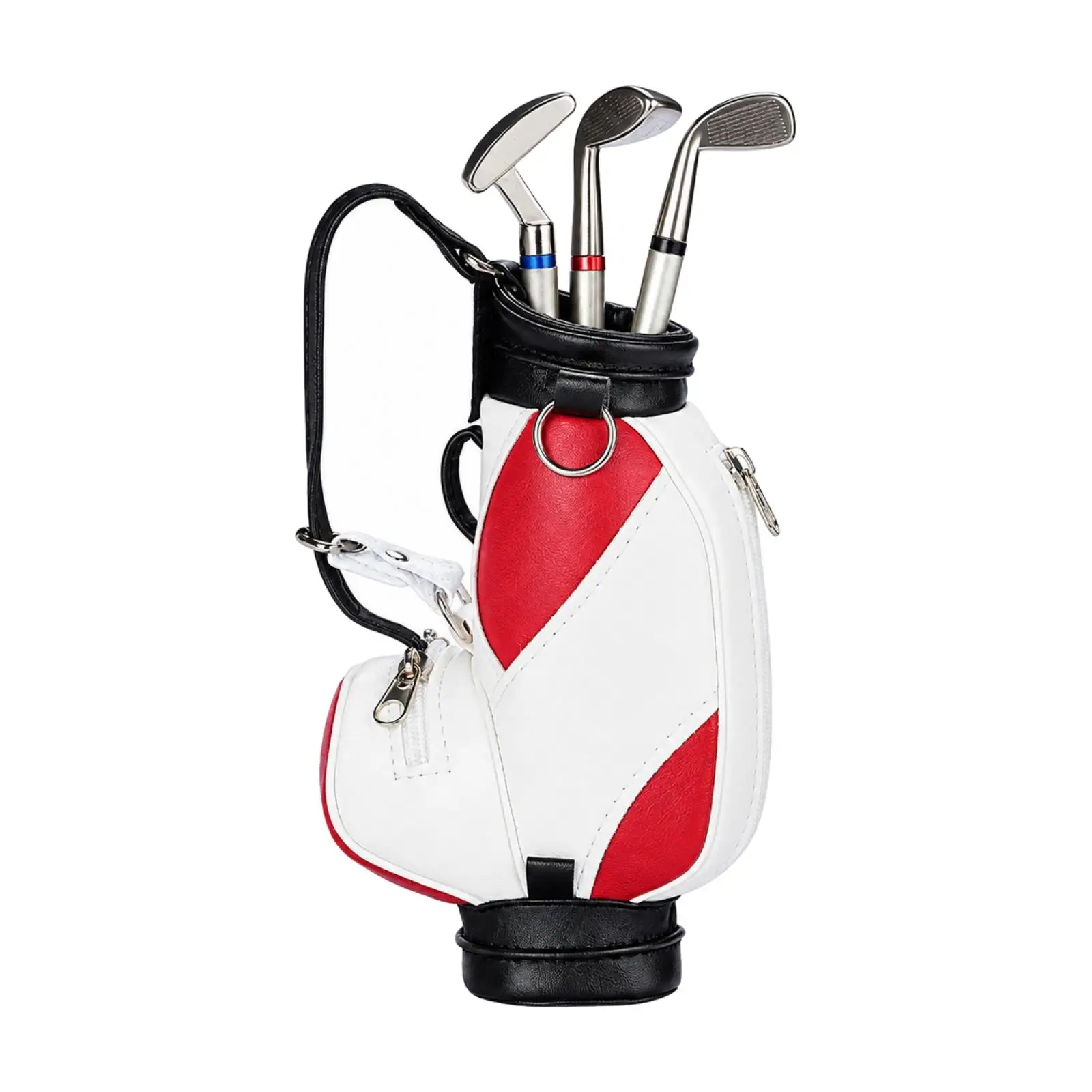 Creative Golf Club Pen Holder with Three Putter Style Pens for Desk Organization Gift